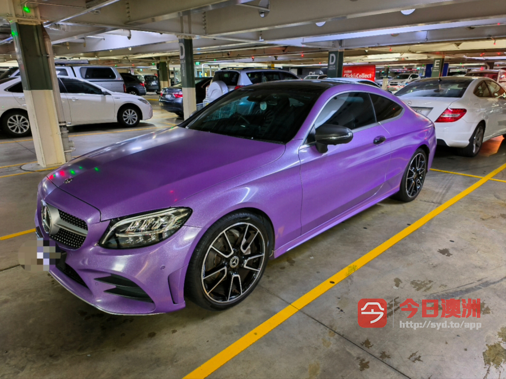 MercedesBenz 2020年 C200 20T 自动可以免费去掉紫色车膜